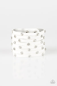 Sass Squad - White Wrap Urban Bracelet