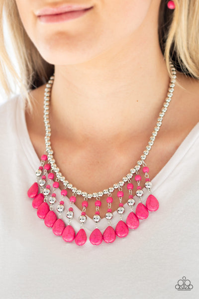Rural Revival - Pink Necklace