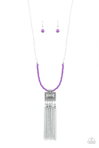 Mayan Masquerade - Purple Necklace