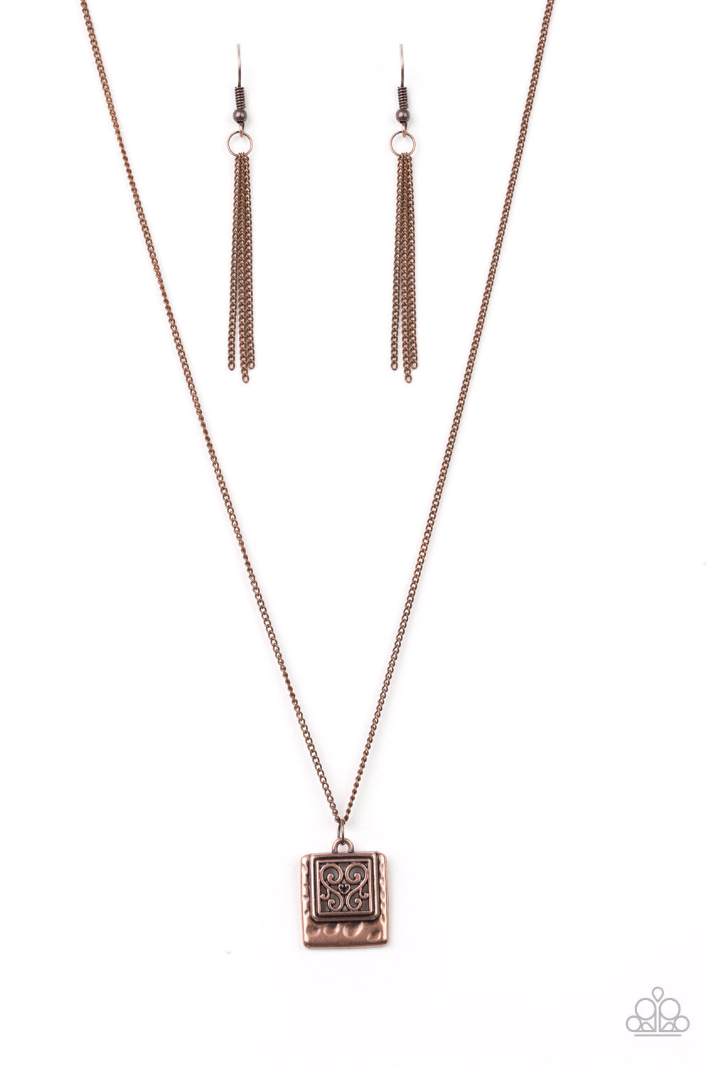 Back To Square One - Copper Necklace