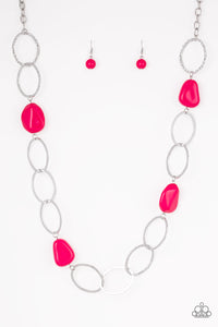 Modern Day Malibu - Pink Necklace