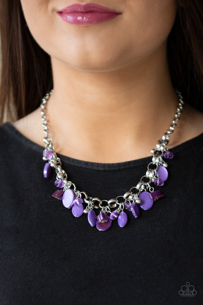 I Want To SEA The World - Purple Necklace