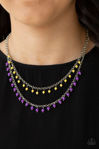 Dainty Distraction - Purple Necklace
