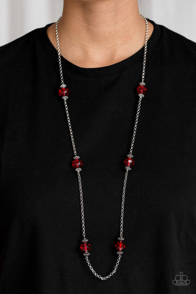 Season of Sparkle - Red Necklace