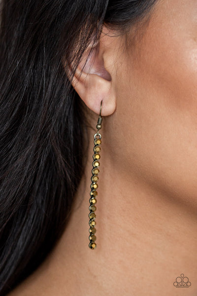 Grunge Meets Glamour - Brass Earrings