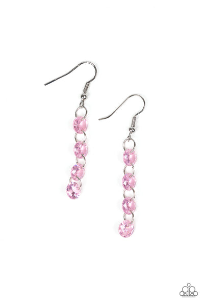 Trickle-Down Effect - Pink Earrings