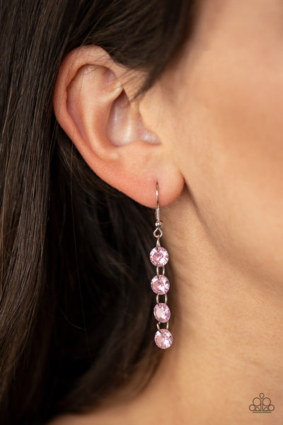 Trickle-Down Effect - Pink Earrings