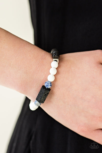 Run Out The BLOCK - Blue Bracelet