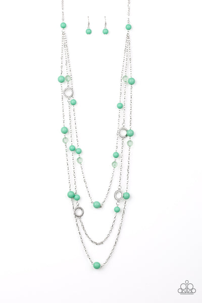 Brilliant Bliss - Green Necklace