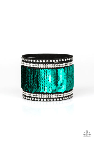 MERMAIDS Have More Fun - Green Wrap Urban Bracelet