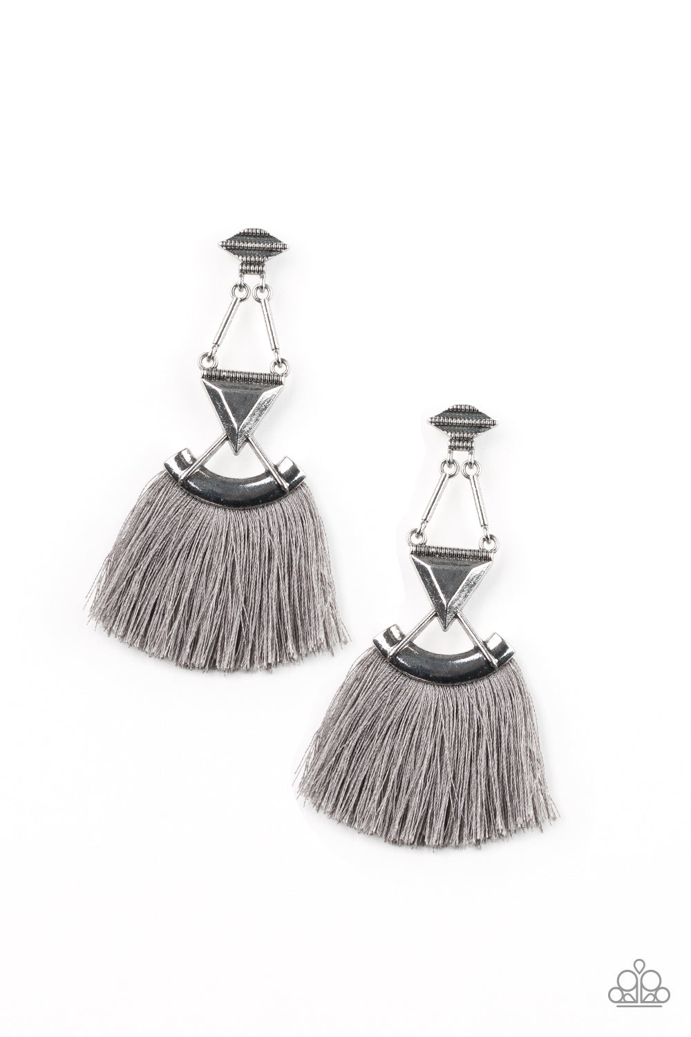 Puma Prowl - Silver Earrings