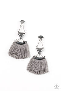 Puma Prowl - Silver Earrings