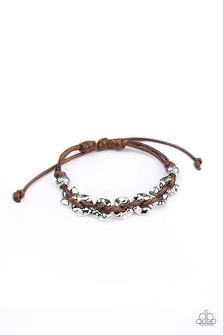 Ride The Rails - Brown Bracelet