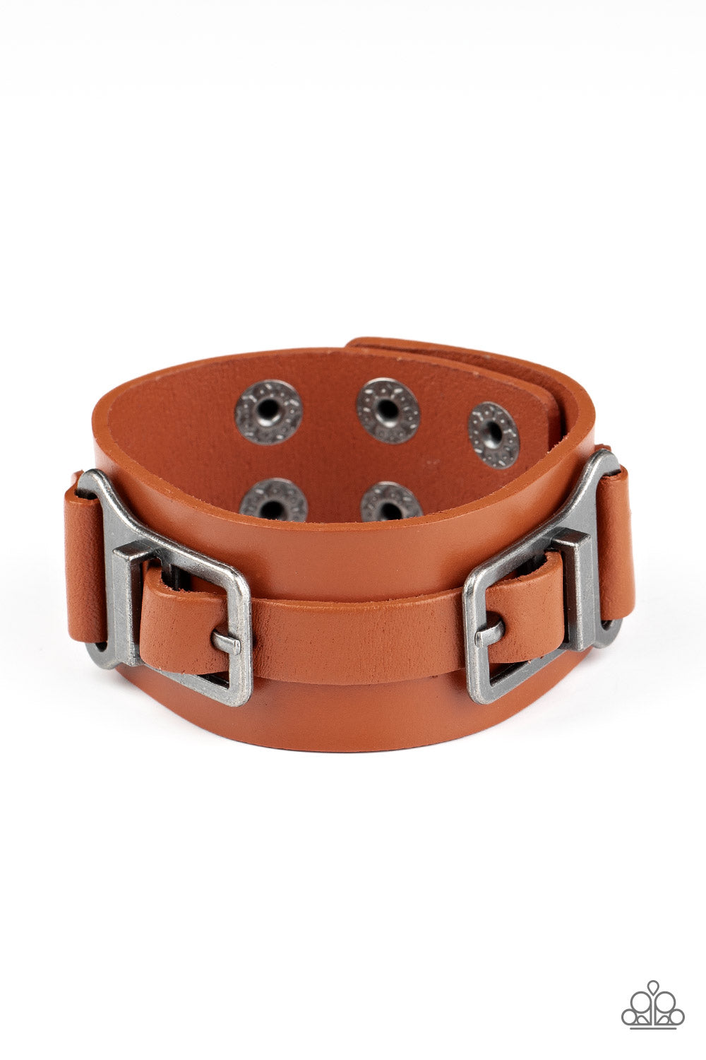 Scout It Out - Brown Wrap Urban Bracelet