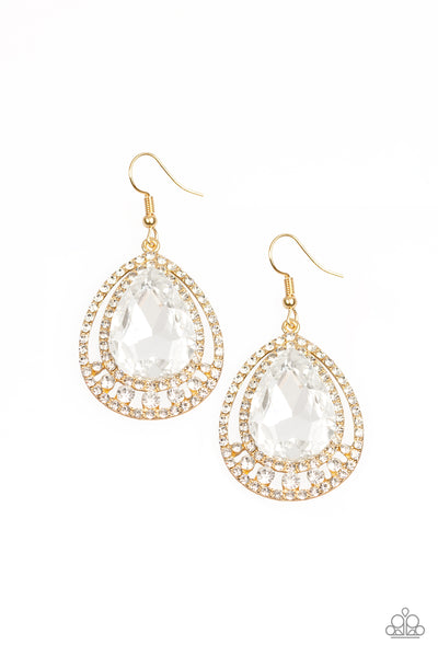 All Rise For Her Majesty - Gold Earrings