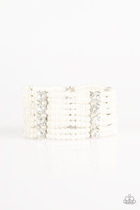 Get In Line - White Bracelet