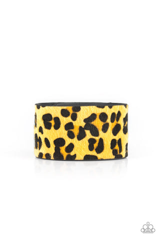 Cheetah Cabana - Yellow Wrap Urban Bracelet