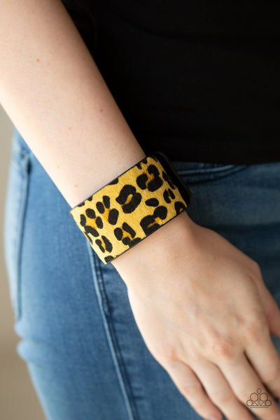 Cheetah Cabana - Yellow Wrap Urban Bracelet