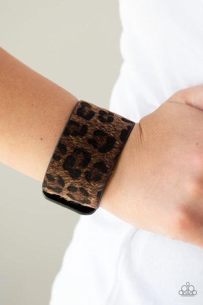 Cheetah Cabana - Brown Wrap Urban Bracelet
