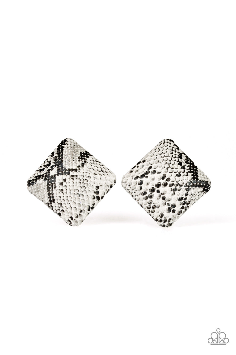 Making HISS-tory - White Earrings