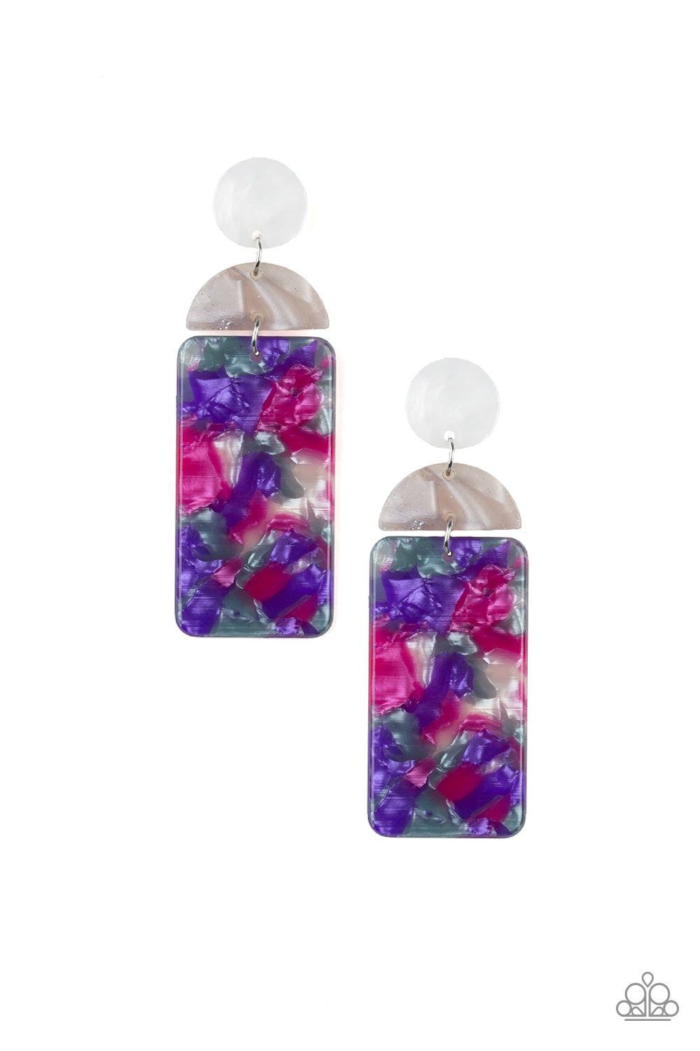 HAUTE On Their Heels - Purple Earrings