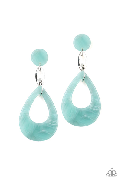 Beach Oasis - Blue Earrings