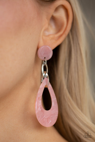 Beach Oasis - Pink Earrings