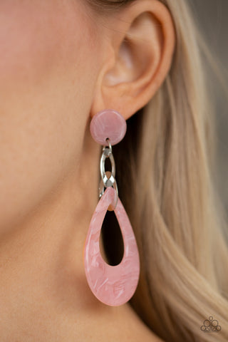 Beach Oasis - Pink Earrings