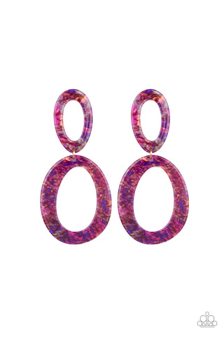 Hey, HAUTE Rod - Multi Acrylic Earrings