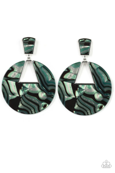 Let HEIR Rip! - Green Earrings