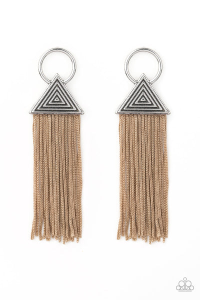 Oh My GIZA - Brown Earrings