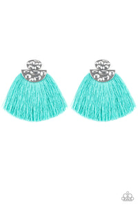 Make Some PLUME - Blue Earrings