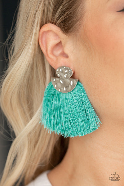 Make Some PLUME - Blue Earrings