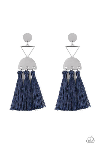 Tassel Trippin' - Blue Earrings