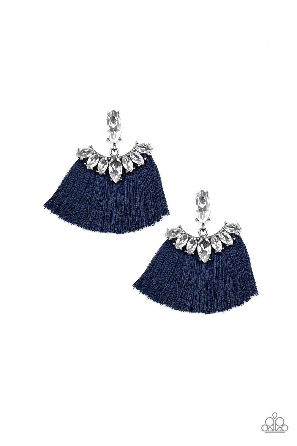 Formal Flair - Blue Earrings