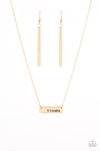 Best Grandma Ever - Gold Necklace