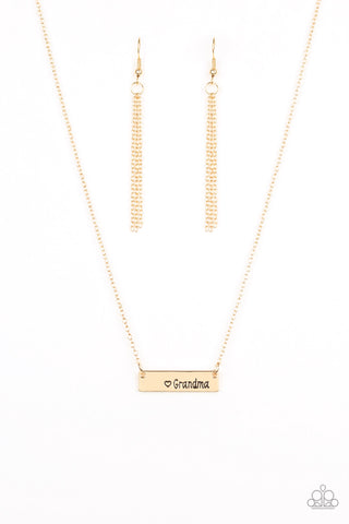 Best Grandma Ever - Gold Necklace