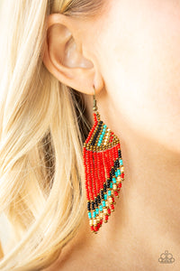 Bodaciously Bohemian - Red Earrings