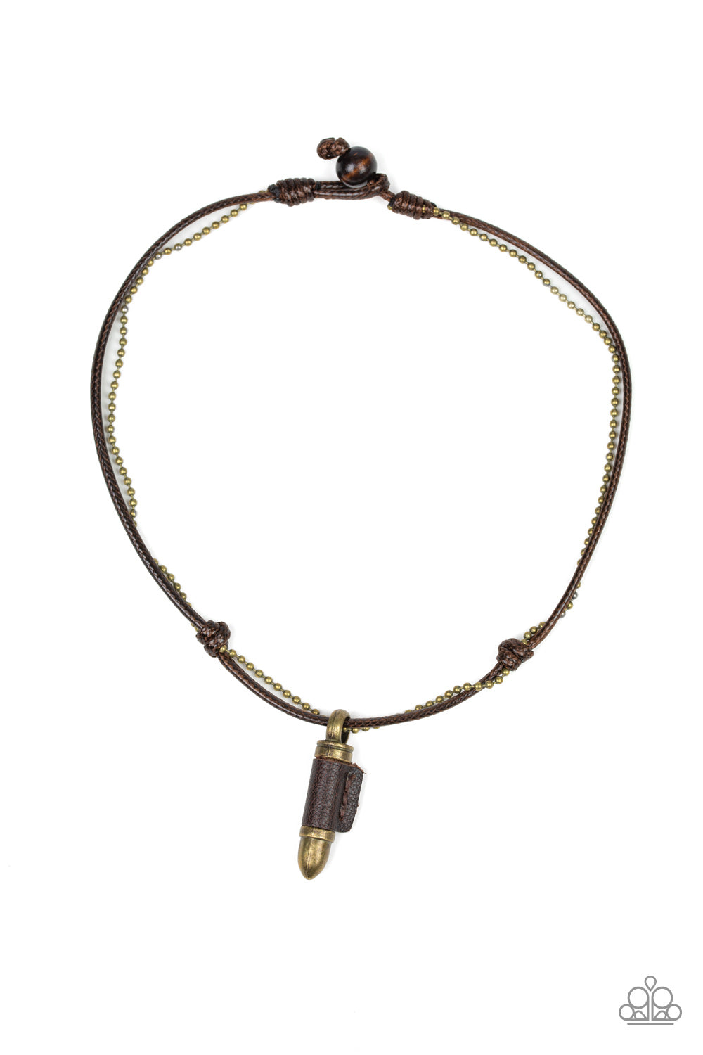Magic Bullet - Brass Necklace
