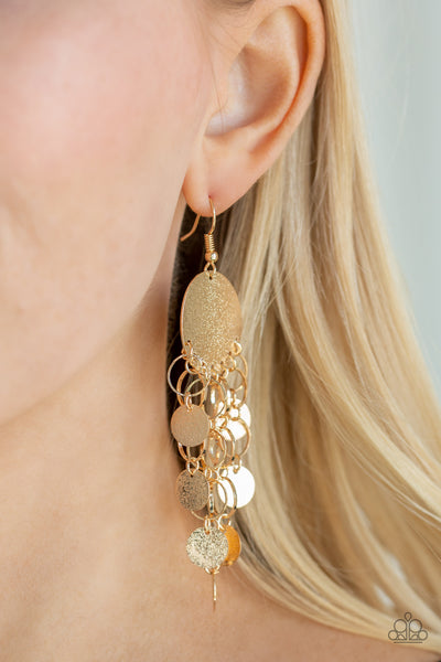 Turn On The BRIGHTS - Gold Earrings