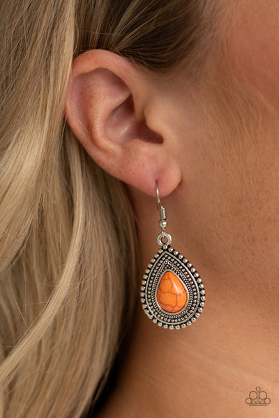 Happy Horizons - Orange Earrings