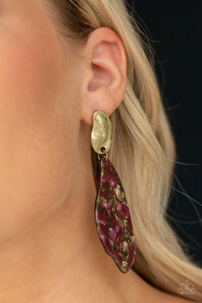 Fish Out of Water - Brass Earrings