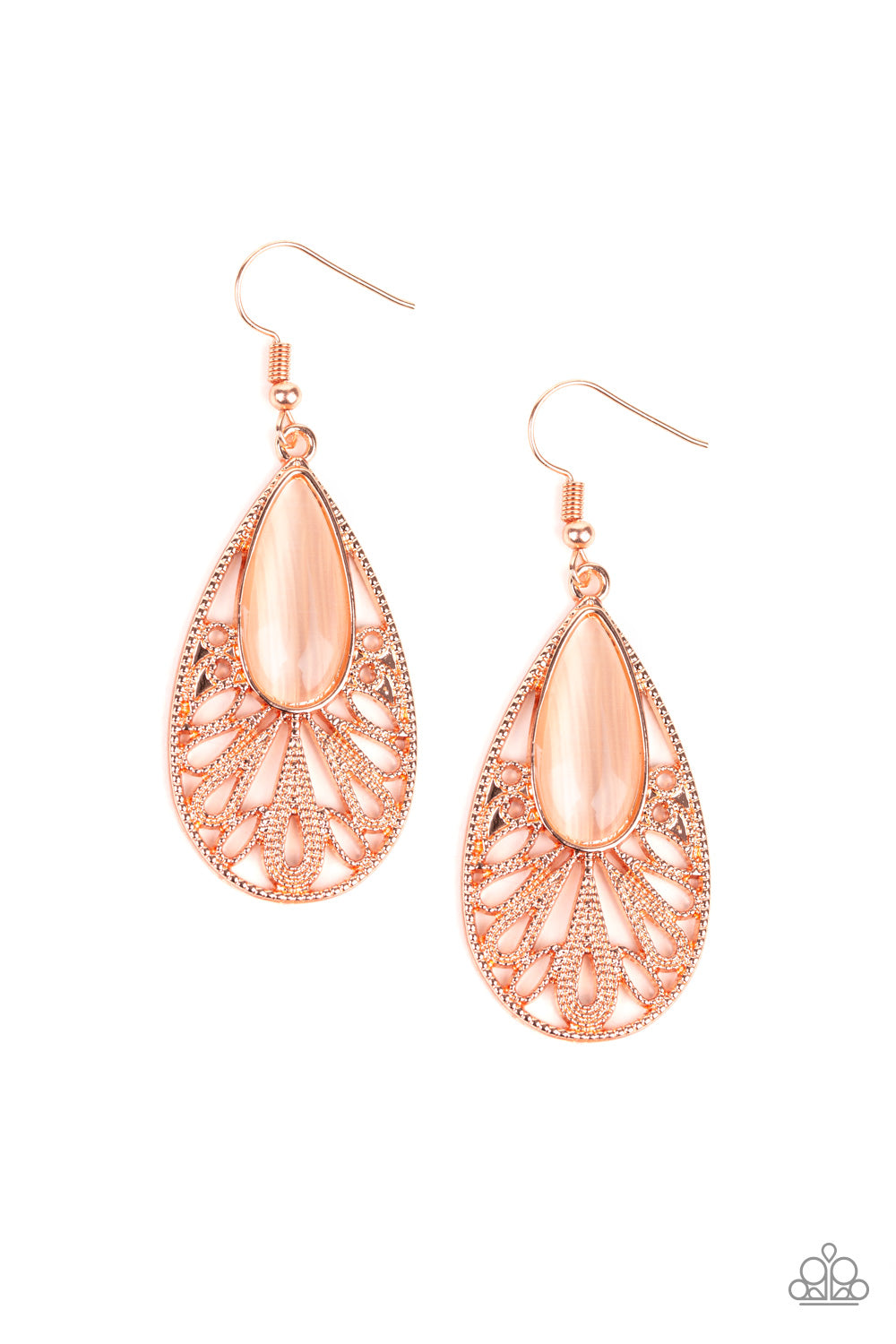 Glowing Tranquility - Copper Earrings