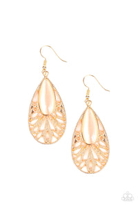 Glowing Tranquility - Gold Earrings