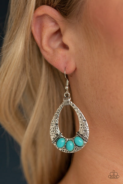 Terra Terrific - Blue Earrings