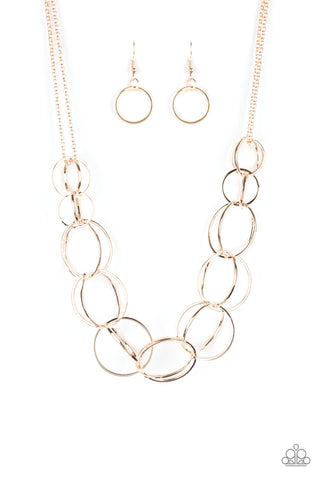 Space Walk - Rose Gold Necklace