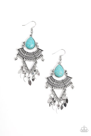 Vintage Vagabond - Blue Earrings