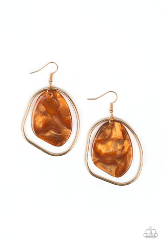 HAUTE Toddy - Brown Earrings