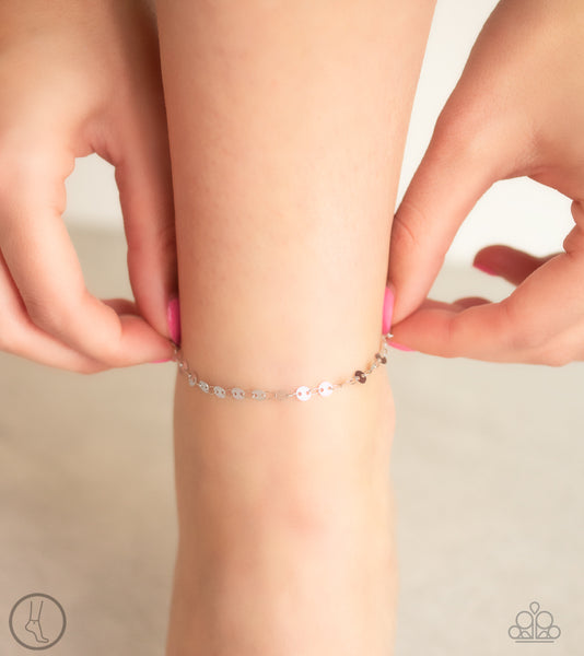 Beach Shimmer - Silver Anklet