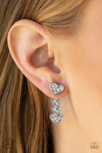 Heartthrob Twinkle - White Earrings